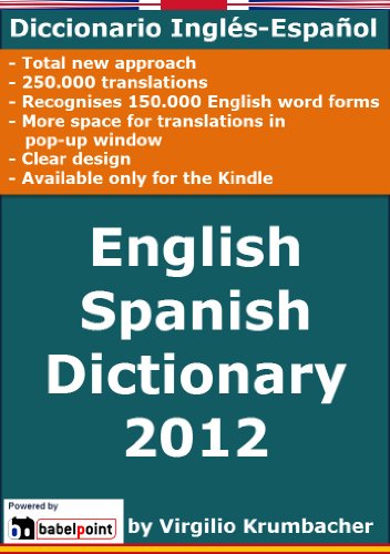 English-Spanish dictionary 2012 without transliterations