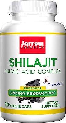 Jarrow Formulas Shilajit Fulvic Acid Complex 250 Mg, Supports Energy Production, 60 Veggie Caps