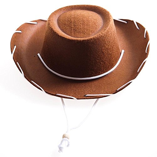Book Cover Childrens Brown Felt Cowboy Hat by Century Novelty by Century Novelty