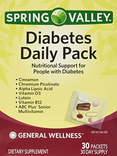 Spring Valley Diabetes Daily Pack, Supports General Wellness, 30 Packets