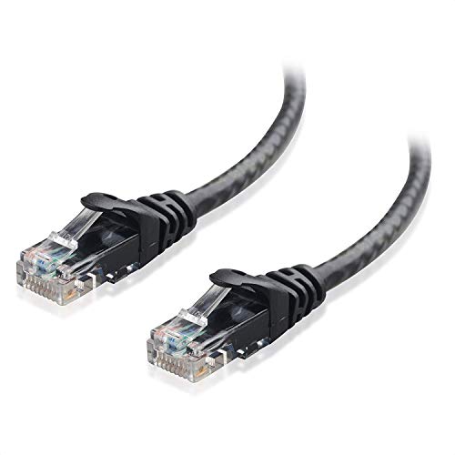 Book Cover Cable Matters Snagless Long Cat6 Ethernet Cable (Cat6 Cable, Cat 6 Cable) in Black 50 ft