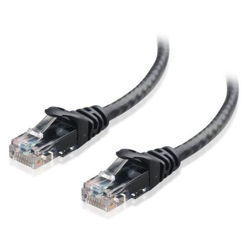 Book Cover Cable Matters Snagless Cat6 Ethernet Cable (Cat6 Cable, Cat 6 Cable) in Black 100 Feet