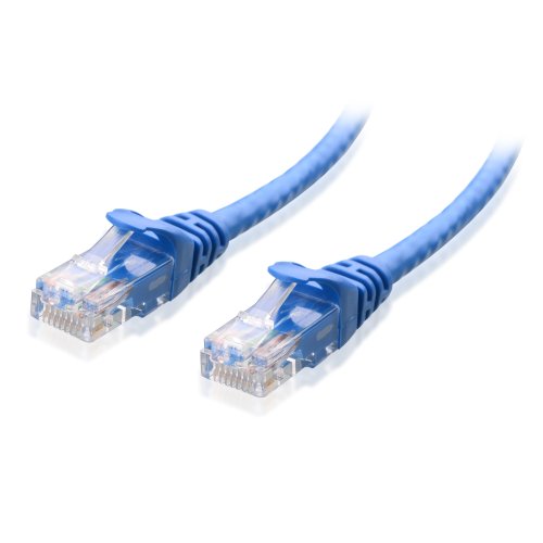 Book Cover Cable Matters Snagless Cat6 Ethernet Cable (Cat6 Cable, Cat 6 Cable) in Blue 50 Feet