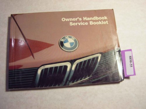 1984 BMW 528e 535i 524td Owners Manual
