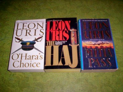 Leon Uris - (Set of 3) - Not a Boxed Set (Mitla Pass - 1989 / The Haj - 1985 / O'Hara's Choice - 2005)