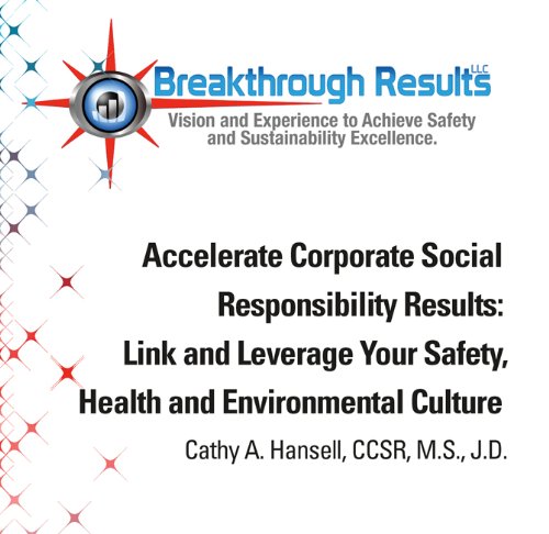 Accelerate Corporate Social Responsibility Results: Link and Leverage Your Safety, Health and Environmental Culture (Building A Culture Series Book 1)