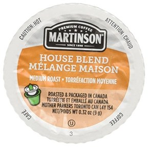 Martinson Single Serve Coffee Capsules, House Blend, Compatible with Keurig K-Cup Brewers, 48 Count