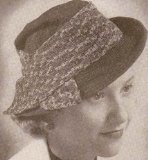 The Diamond Crochet Fedora Hat with Band