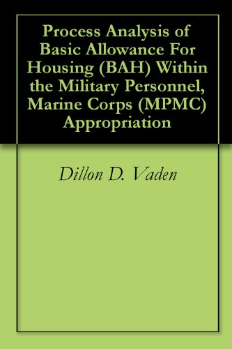 Process Analysis of Basic Allowance For Housing (BAH) Within the Military Personnel, Marine Corps (MPMC) Appropriation