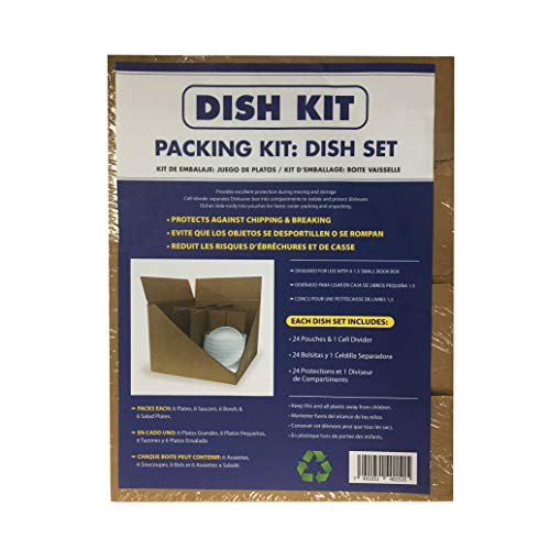 Book Cover Dish cell divider kit- Box compartments & foam pouches