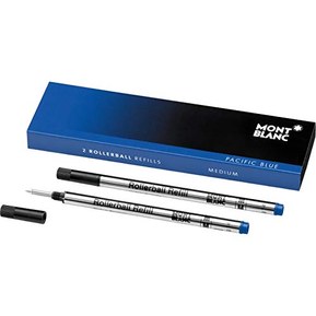 Mont Blanc Rollerball Refill, M 2X1, Pacific Blue (105159)