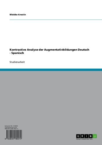 Kontrastive Analyse der Augmentativbildungen Deutsch - Spanisch (German Edition)