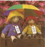 Simplicity 8223 Paddington Bear Pattern, 13" and 18" Stuffed Bear with Coat and Hat
