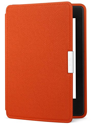 Book Cover Amazon Kindle Paperwhite Leather Case, Persimmon - fits all Paperwhite generations prior to 2018 (Will not fit All-new Paperwhite 10th generation)