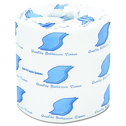 General Supply 800 Bath Tissue, 2-Ply, 420 Sheets Per Roll, White (Case of 96 Rolls)