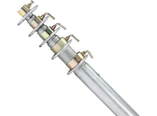 Channel Master 40' Telescoping Mast – Sturdy Steel Mast/Pole for Secure TV Antenna Installation, 18 Gauge Galvanized Weather-Resistant Mast with 1.25" Diameter