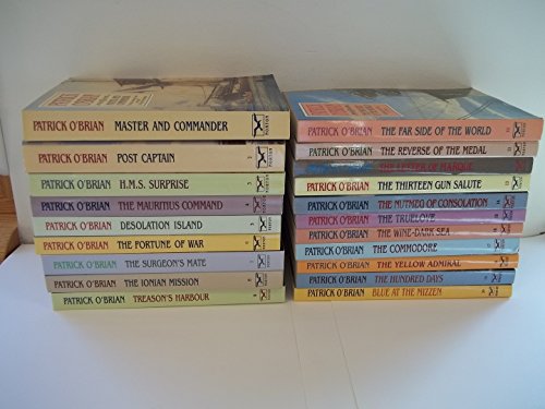 19 Book Set: The Aubrey Maturin Series - Master and Commander, Post Captain, HMS Surprise, The Mauritius Command, Desolation Island, The Fortune of War, The Surgeon's Mate, The Ionian Mission, Treason's Harbour, The Far Side of the World + 9 M