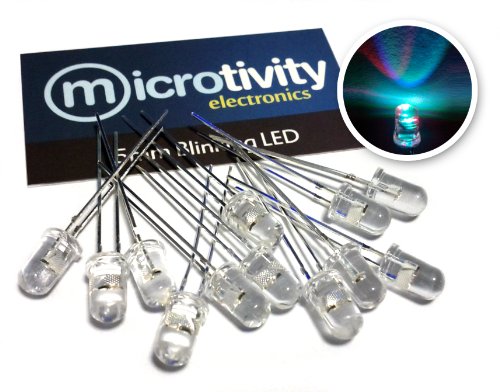 microtivity IL604 5mm RGB Slow-Rotating LED w/Resistors (Pack of 30)