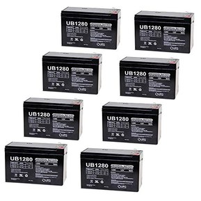 Universal Power Group UB1280 12V 8Ah Compatible Battery for APC SmartUPS 1400RM 2200RM3U - 8 Pack