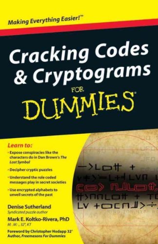 Cracking Codes & Cryptograms for Dummies[ CRACKING CODES & CRYPTOGRAMS FOR DUMMIES ] by Sutherland, Denise (Author) Nov-01-09[ Paperback ]