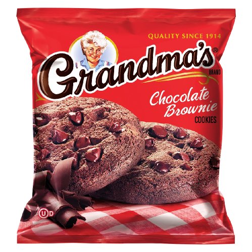 Book Cover Grandma's Chocolate Brownie Cookies, 2.5 Ounce (Pack of 60)