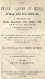 The Fibre Plants Of India, Africa, And Our Colonies. A Treatise On Rheea, Plantain, Pine Apple, Jute, African And China Grass, And New Zealand Flax (Phormium Tenax), And On The Cultivation, Preparation, And Cottonizing Of Home-Grown And Continen