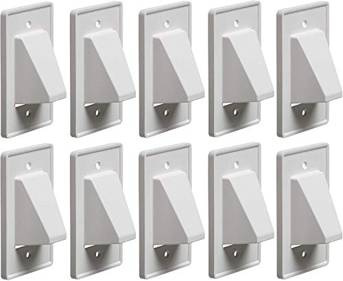 Arlington Industries CE1-10 Wall Plates, White, 1-Gang 10-Pack, Set of 10 Pieces