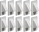 Arlington Industries CE1-10 1-Gang Recessed Low Voltage Cable Plate, White, 10-Pack
