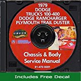 1979 Dodge Truck Shop Service Repair Manual CD (with Decal)