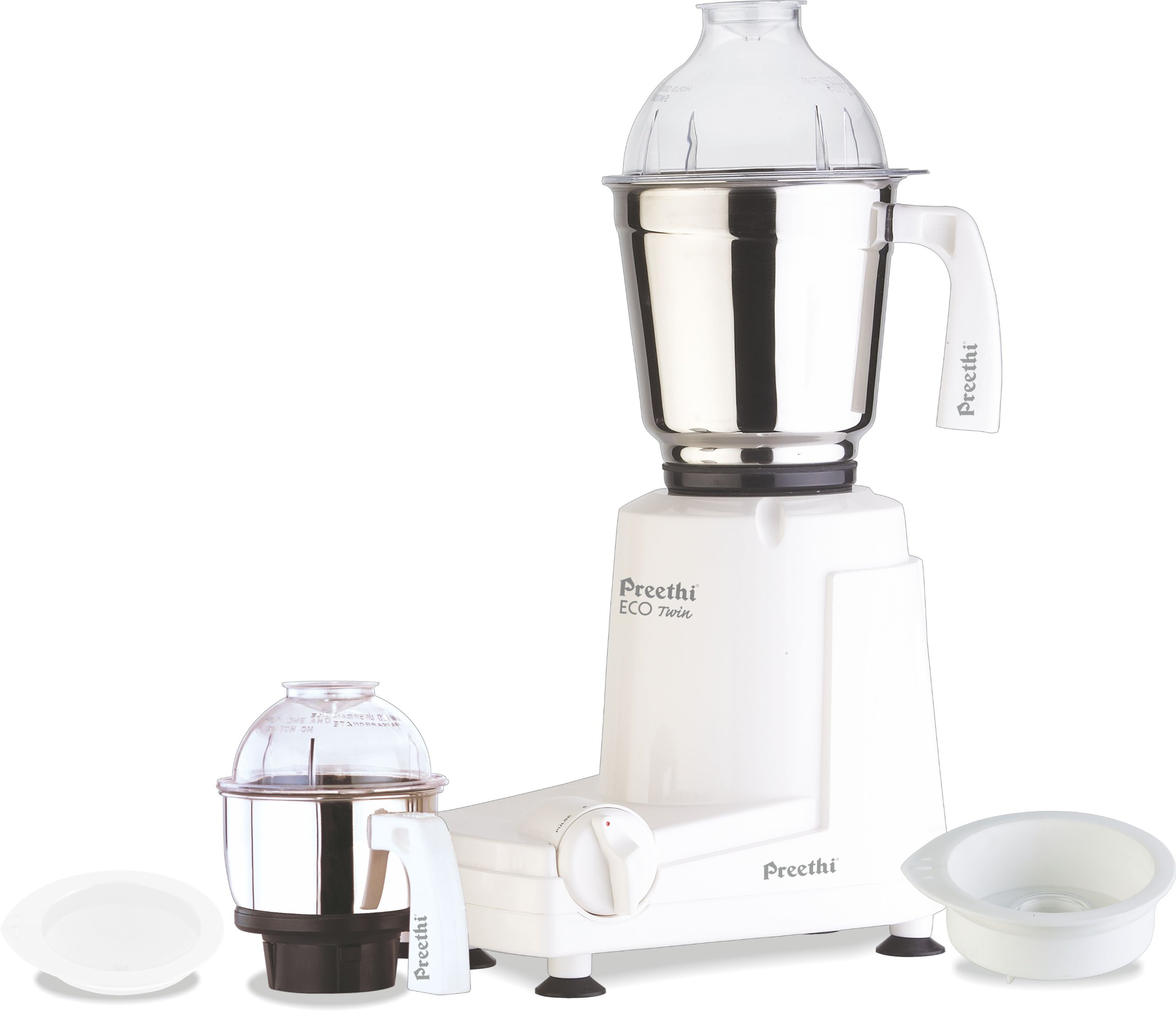 Preethi Eco Twin Jar Mixer Grinder, 550-Watt Оne Расk