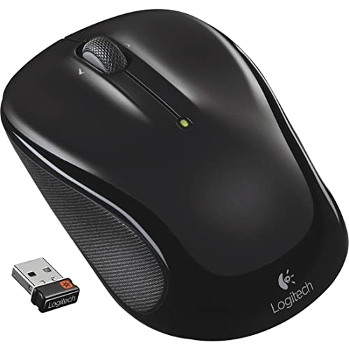 Book Cover Logitech M325 Wireless Mouse for Web Scrolling - Black