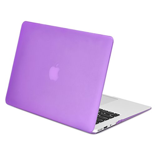TOP CASE - Classic Series Rubberized Hard Case Compatible Older Generation MacBook Air 13" (A1369 and A1466) (Release 2010-2017) -Purple
