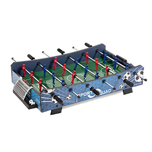 Book Cover Sport Squad FX40 40 inch Table Top Foosball Table for Adults and Kids - Compact Mini Tabletop Soccer Game - Portable Recreational Hand Soccer for Game Room & Family Game Night - Incl. 2 Foosball Balls