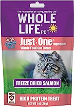 Whole Life Pet Just One-Single Ingredient Freeze Dried Treats For Cats Pure Salmon Fillet, 1Oz
