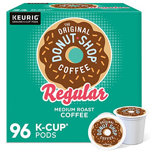 Book Cover The Original Donut Shop Regular, Single-Serve Keurig K-Cup Pods, Medium Roast Coffee Pods, 24 Count (Pack of 4)