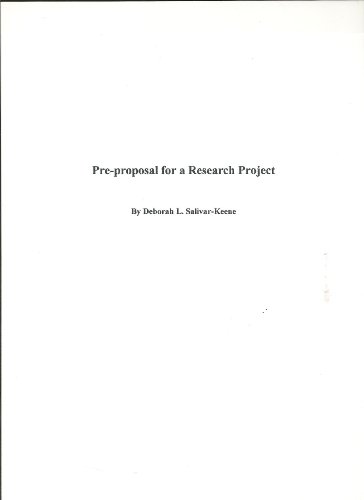 Pre-proposal for a Research Project