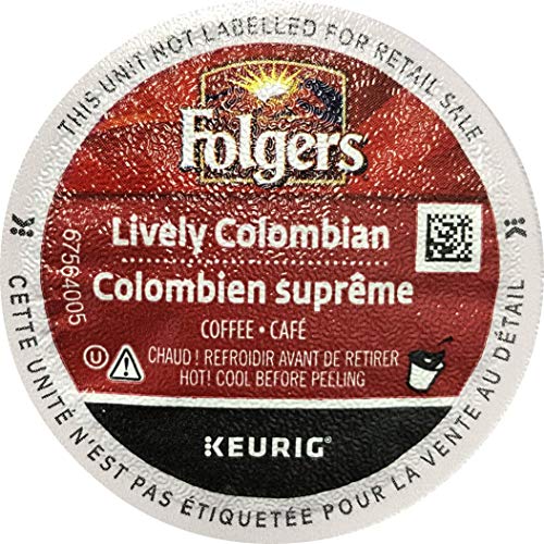 Folgers Lively Colombian K-Cup Single Cup for Keurig Brewers, 24 Count (Packaging May Vary)