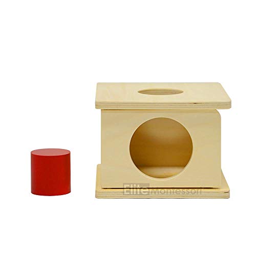 Book Cover Montessori Imbucare Box with Red Cylinder