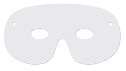 Creativity Street Die Cut Mardi Gras Paper Masks, Assorted Designs, 24 Pack (AC4651) , White