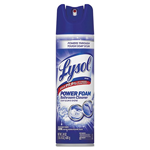 Book Cover Lysol Bathroom Cleaner Aerosol Spray, Island Breeze Scent, 24 Ounce