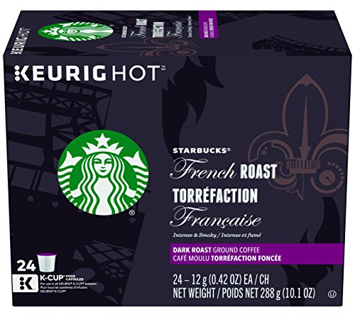 Book Cover Starbucks French Roast Dark Coffee 24 K-Cups, 10.1 ounce