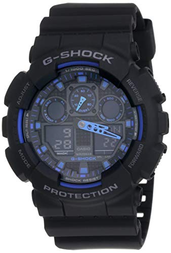 Casio G-Shock Analog-Digital Blue Dial Men's Watch - GA-100-1A2DR (G271)