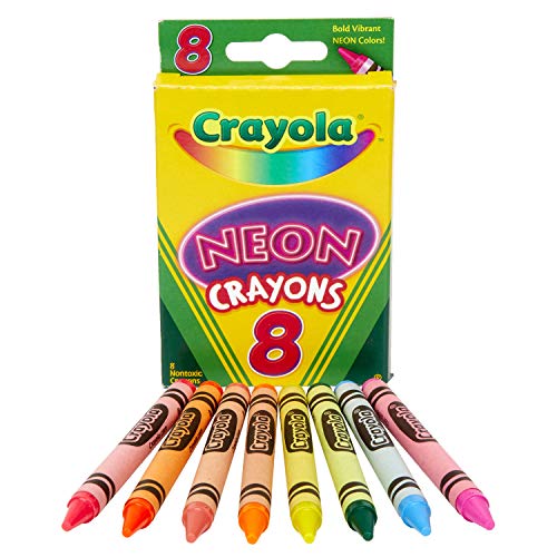 Book Cover Crayola Neon Crayons, 8 Count