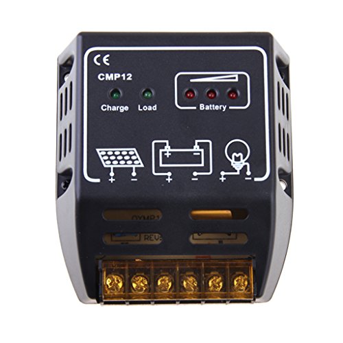 Anself Solar Charge Controller Solar Panel Battery Regulator Safe Protection10A 12V/24V