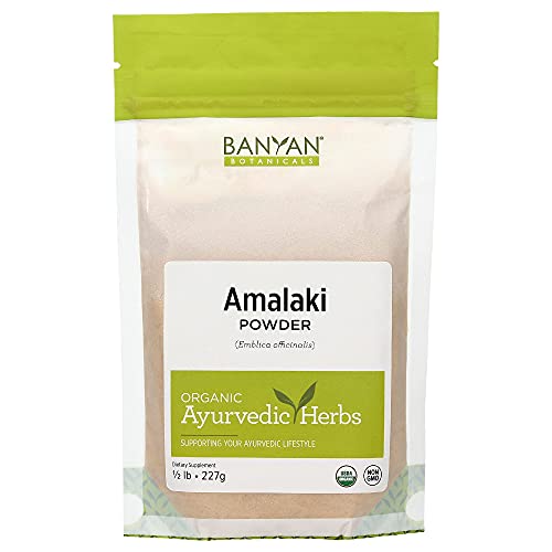 Banyan Botanicals Amalaki Powder – Organic Amla Powder – Nourishing, Gently Cleansing, Supports The Immune System & Promotes Healthy Energy* – 1/2lb. – Non GMO Sustainably Sourced Vegan