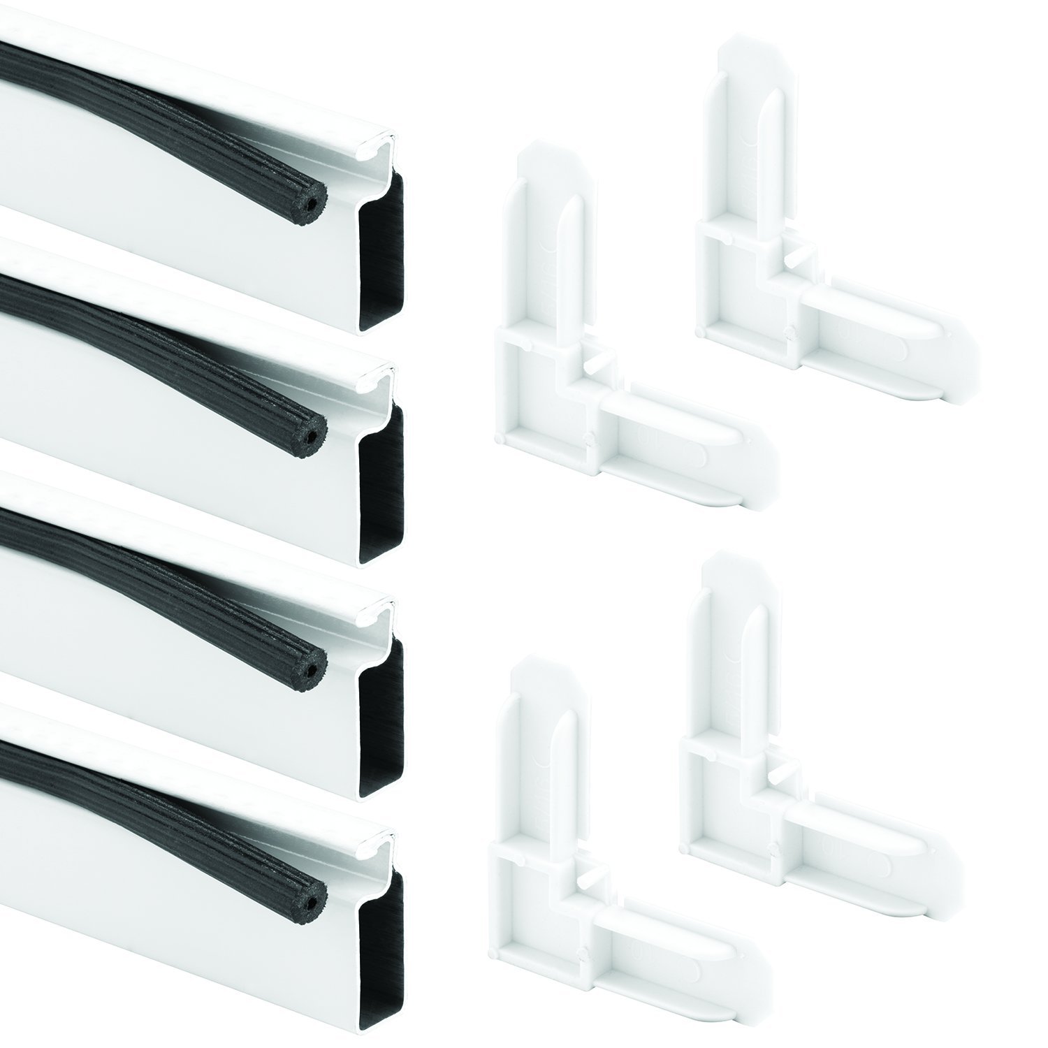 Prime-Line PL 7813 Screen Frame Kit, 5/16 in. x 3/4 in. x 48 in., Aluminum, Painted White, Pack of 1 Kit