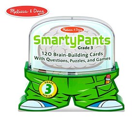 Melissa & Doug Smarty Pants 3rd Grade Card Set - 120 Educational, Brain-Building Questions, Puzzles, and Games