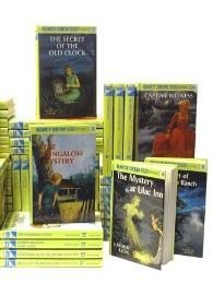 28 Books: - Nancy Drew Mystery Stories Set - The Secret of the Old Clock, The Hidden Staircase, The Bungalow Mystery, The MYstery at Lilac Inn, The Secret at Shadow Ranch, The Secret of Red Gate Farm, The Clue in the Diary + 19 More (Series Set Collection