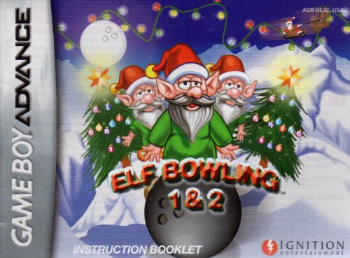 Elf Bowling 1 & 2 GBA Instruction Booklet (Game Boy Advance Manual only) (Nintendo Game Boy Advance Manual)