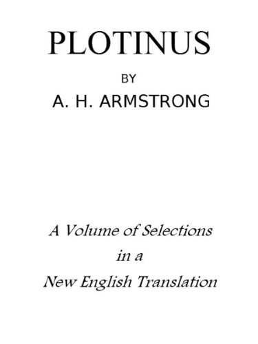 Plotinus: A Volume of Selections in a New English Translation